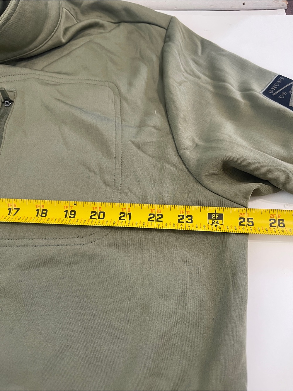 Grunt Style - 2x Tactical Olive Green Full zip Jacket - Patriotic USA - Picture 8 of 10